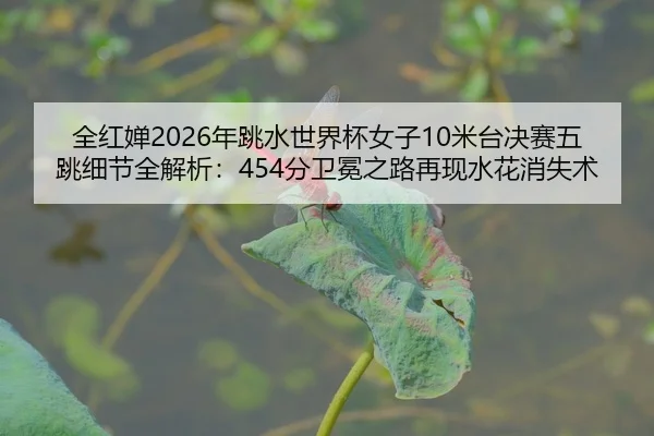全红婵2026年跳水世界杯女子10米台决赛五跳细节全解析：454分卫冕之路再现水花消失术
